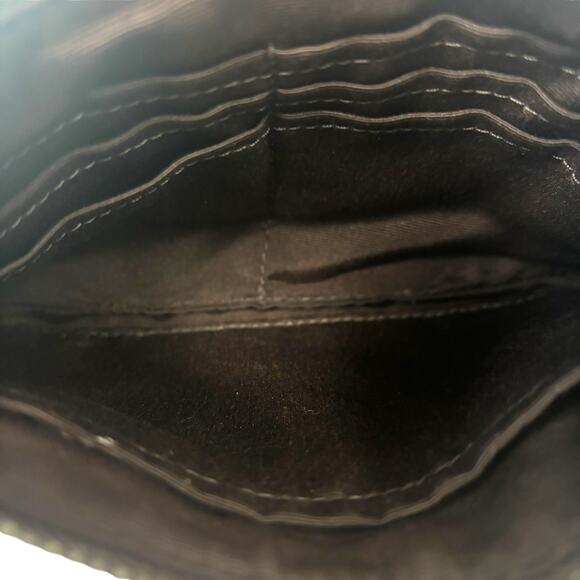 Coach Corner Zip Primrose Wristlet Small Brown Flower Logo Canvas Leather Wallet - Picture 6 of 10